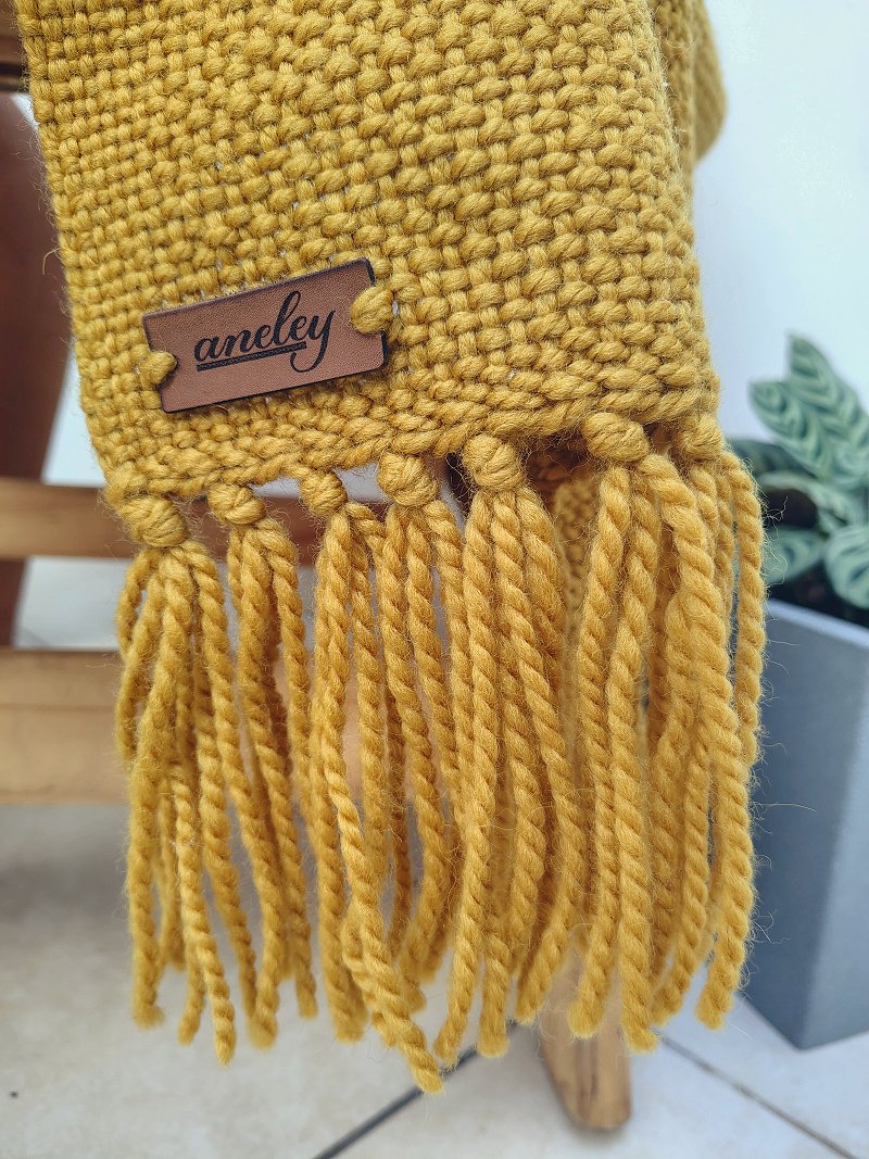 Mantas tejidas en telar Milla detalle tejido